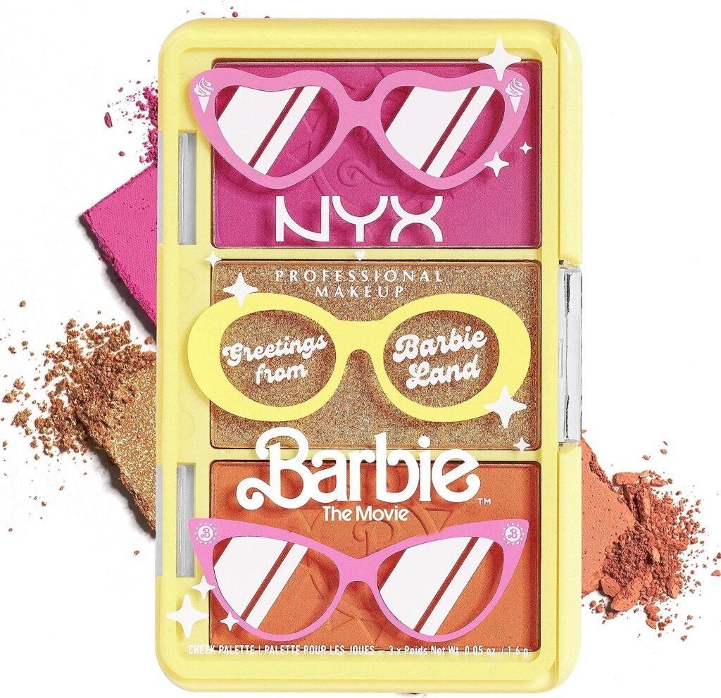 NYX PROFESSIONAL MAKEUP BARBIE, Mini Cheek Palette - Greeting From BARBIE Land