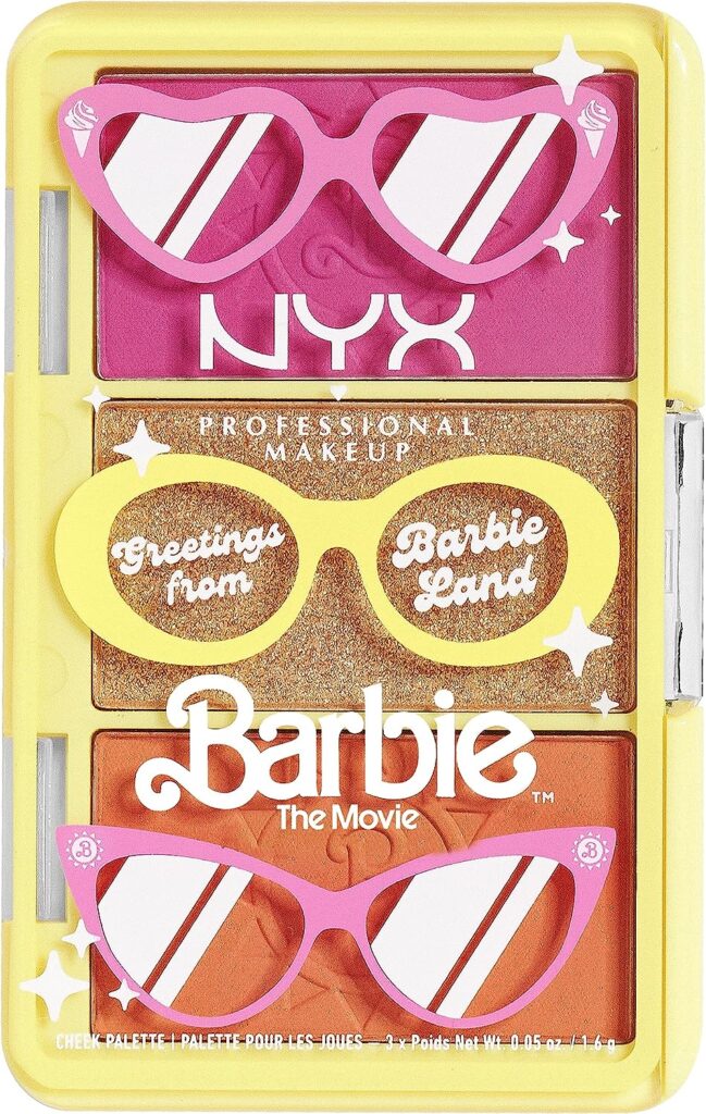 NYX PROFESSIONAL MAKEUP BARBIE, Mini Cheek Palette - Greeting From BARBIE Land